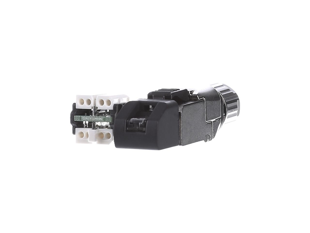کانکتور RJ45 کارخانه‌ای شیلددار برای کابل S/FTP رده Cat6A